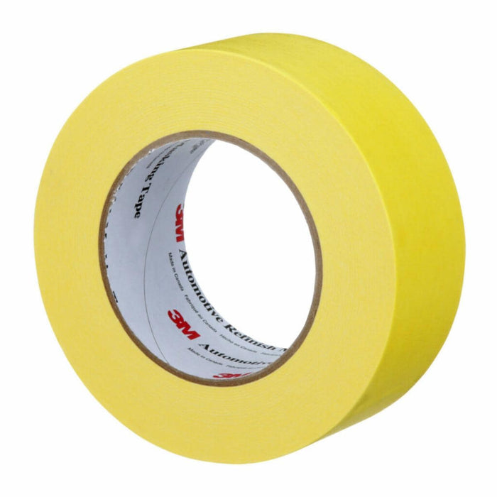 3M™ 06656 388N Automotive Refinishing Masking Tape, 55 m x 48 mm, 6.3 mil THK, Yellow, 388N