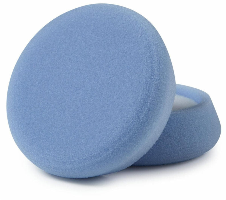 Perfect-It™ 30043 Single Sided Ultrafine Polishing Pad, 4 in Dia, Hook and Loop Attachment, Foam Pad, Blue