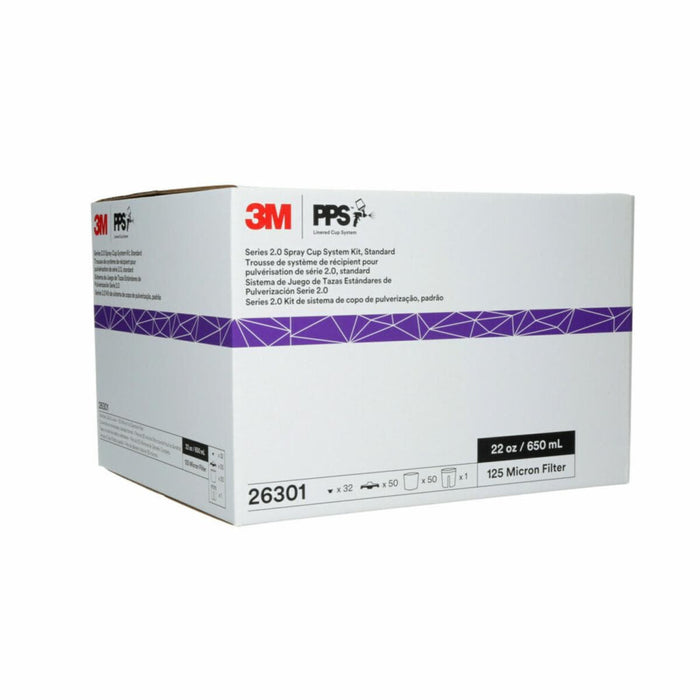 3M™ PPS™ 26301 Standard Spray Cup Liner Kit, 650 mL, Use with Liner (Y/N): Yes