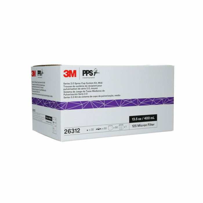 3M™ PPS™ 26312 Spray Cup Liner Kit, 400 mL, Use with Liner (Y/N): Yes