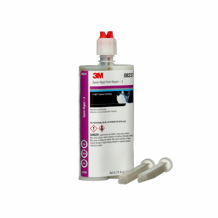 3M™ Automix™ 08237 Semi-Rigid Parts Repair, 200 mL Cartridge, Liquid, Black, 1 to 1.2, 1 to 4 hr Curing