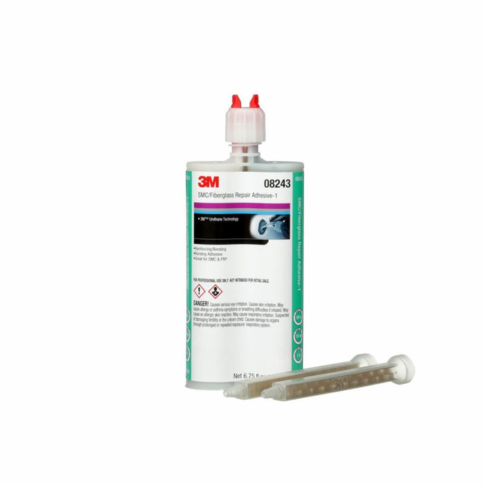 3M™ Automix™ 08243 SMC/Fiberglass Repair Adhesive, 200 mL Cartridge, Liquid, White/Black, 1 to 1.2