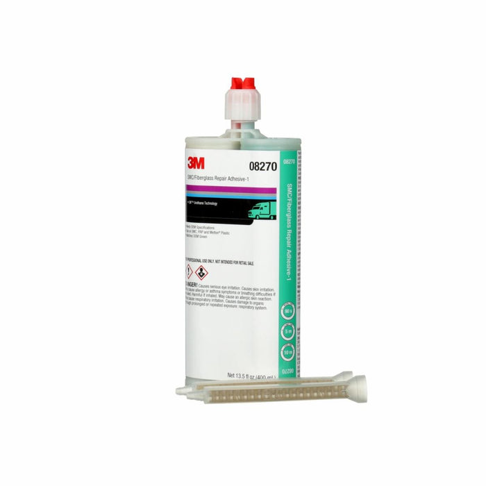 3M™ 08270 2-Part Repair Adhesive, 400 mL Cartridge, Liquid/Viscous, White/Dark Green, 10 min Curing