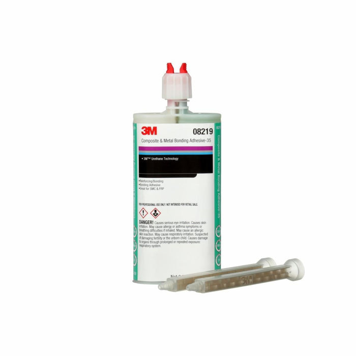 3M™ 08219 2-Part Repair Adhesive, 200 mL Duo Syringe Cartridge, Viscous Liquid, Dark Green, 1 to 1.2