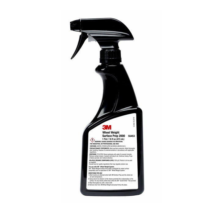 3M™ 55453 Wheel Weight Surface Prep Cleaner, 16 Oz Spray Bottle