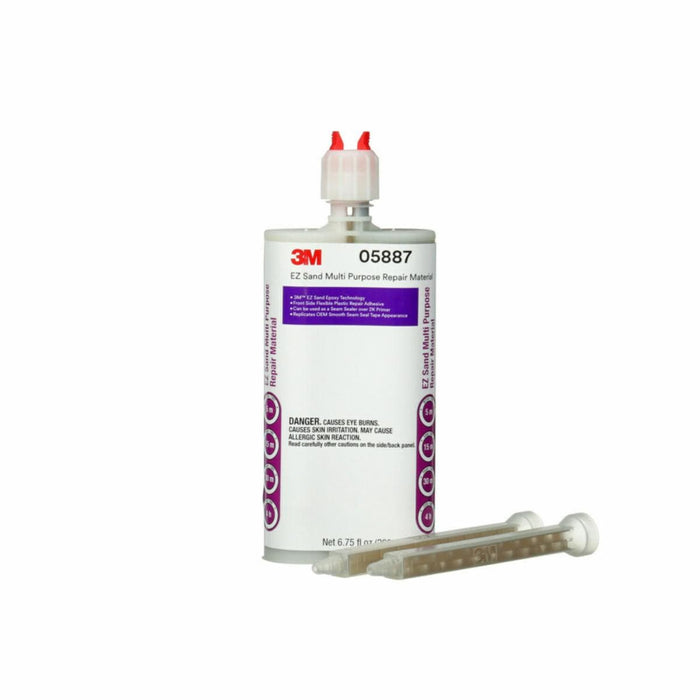 3M™ Automix™ 05887 Multi-Purpose Flexible Part Repair Kit, 200 mL Cartridge, Paste, White/Gray