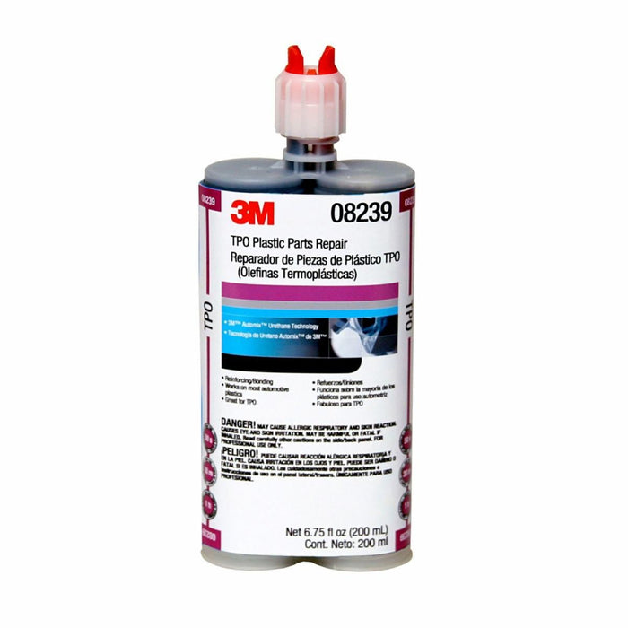 3M™ Automix™ 08239 Plastic Part Repair, 200 mL Cartridge, Paste, Black, 1 to 1.2, 50 sec Application