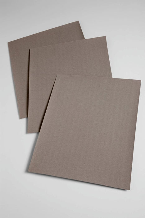 3M™ 02408 211K Series Sanding Sheet, 9 in W x 11 in L, 120 Grit, Fine Grade, Aluminum Oxide Abrasive, Black