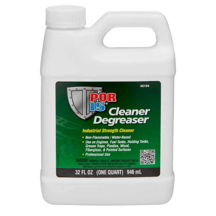 POR-15 40104 Cleaner Degreaser, 1 qt Can, Clear, 4:1 to 10:1 with Water — view 2