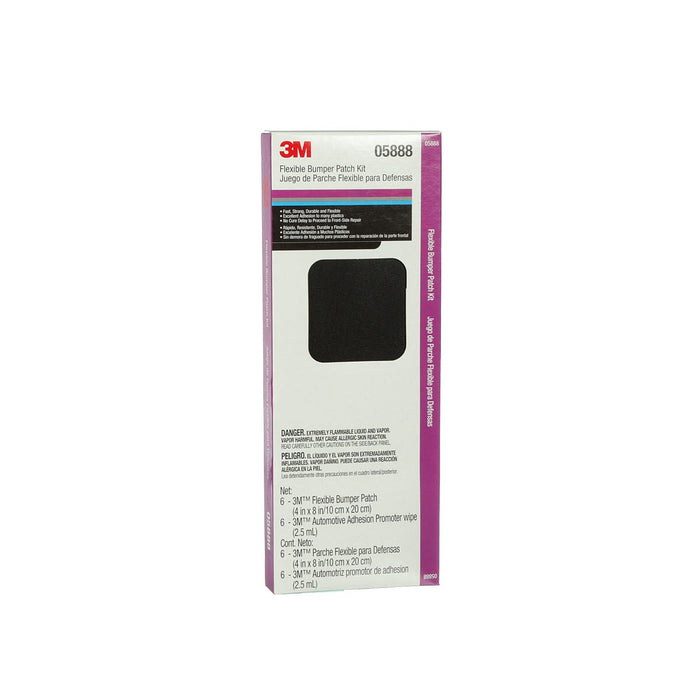 3M™ Automix™ 05888 Flexible Plastic Patch, 8 x 4 in, TPO Plastic, Black