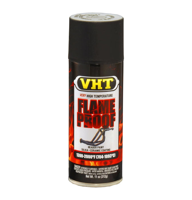 VHT® FlameProof™ SP102 Very High Temperature Spray Paint, 11 oz Aerosol Can, Flat Black