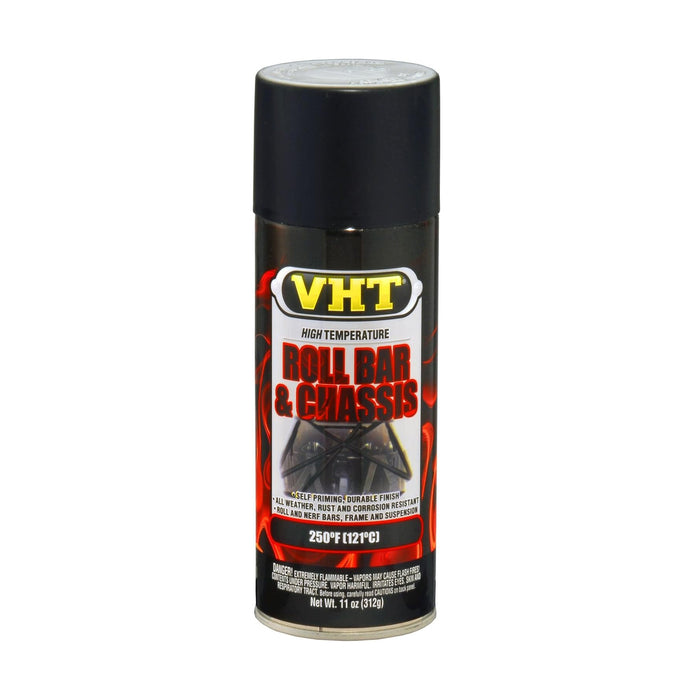 VHT® SP671 High Temperature Spray Paint, 11 oz Aerosol Can, Satin Black, 30 min Touch, 1 hr Handle Curing