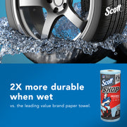 Kimberly-Clark Scott 75130 Shop Towel, 11 in L, 9.4 in W, Paper, Blue, 1-Ply — view 7