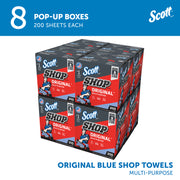 Kimberly-Clark Scott 75190 Multi-Purpose Shop Towel, 9 x 12 in, 200, Blue, Multi-Purpose, 1 Plys — view 5