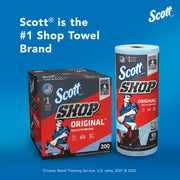 Kimberly-Clark Scott 75190 Multi-Purpose Shop Towel, 9 x 12 in, 200, Blue, Multi-Purpose, 1 Plys — view 6