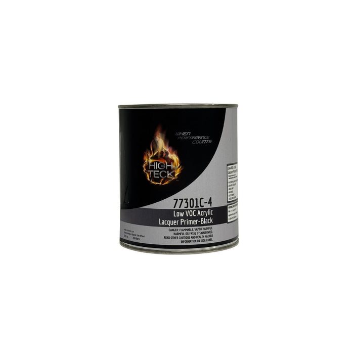 High Teck Products High Teck 77301C-4 Low VOC High Solids Acrylic Lacquer Primer-Black-QT