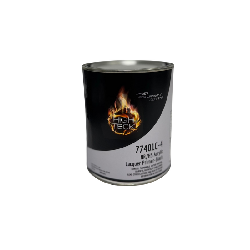 High Teck Products High Teck 77401C-4 NR/SCAQMD High Solids Acrylic Lacquer Primer-Black-QT