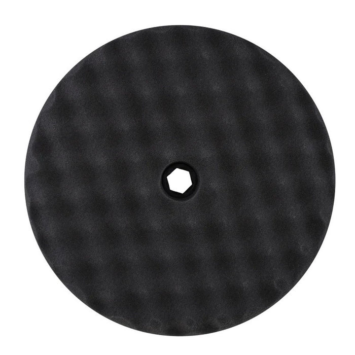 Buff and Shine and SHINE 820SP Double Sided Snap Pad, 8 in Dia, Foam Pad, Black