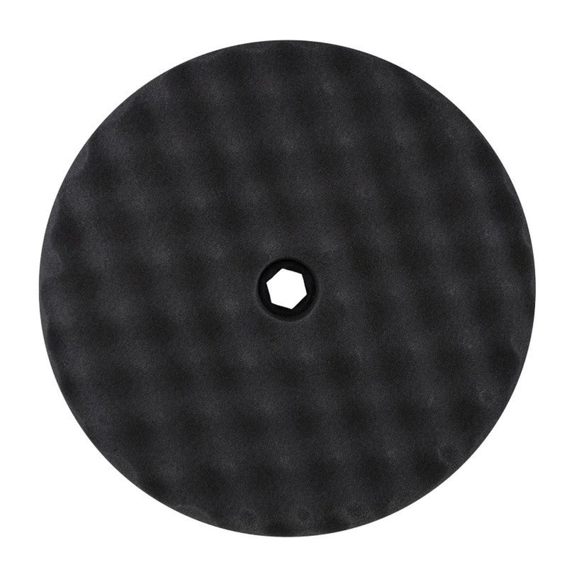 Buff and Shine and SHINE 820SP Double Sided Snap Pad, 8 in Dia, Foam Pad, Black