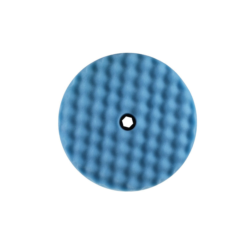 Buff and Shine and SHINE 852SP Double Sided Snap Pad, 8 in Dia, Foam Pad, Blue