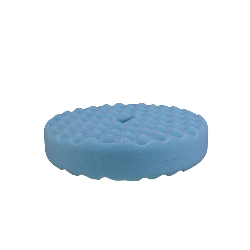 Buff and Shine and SHINE 852SP Double Sided Snap Pad, 8 in Dia, Foam Pad, Blue — view 3