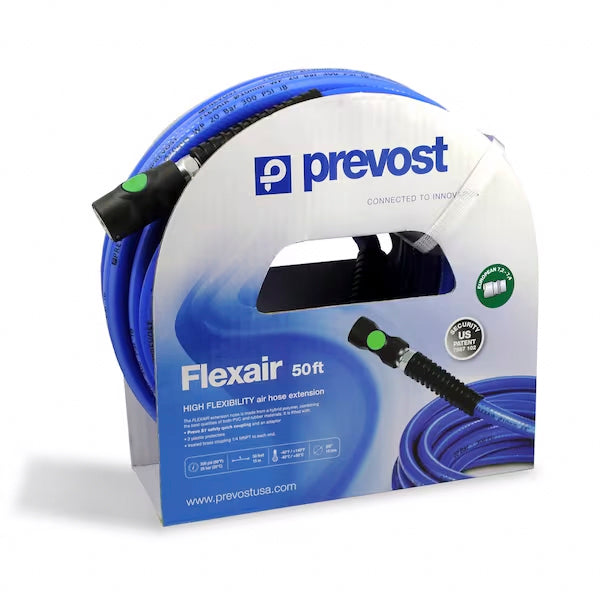 Prevost Flexair RST RESB3835 Hybrid Polymer Hose, 35 ft L, 29 to 174 psi Working, PVC, 3/8 in ID, 16 mm OD, Blue