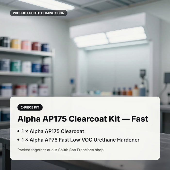 Alpha AP175 Clearcoat Kit with AP76 fast hardener: product photo coming soon