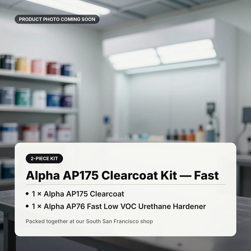 Alpha AP175 Clearcoat Kit - Clear + AP76 Fast Low VOC Hardener