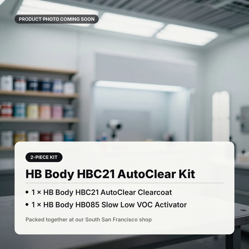 HBC21 AutoClear Kit - Clearcoat + HB085 Slow Low VOC Activator