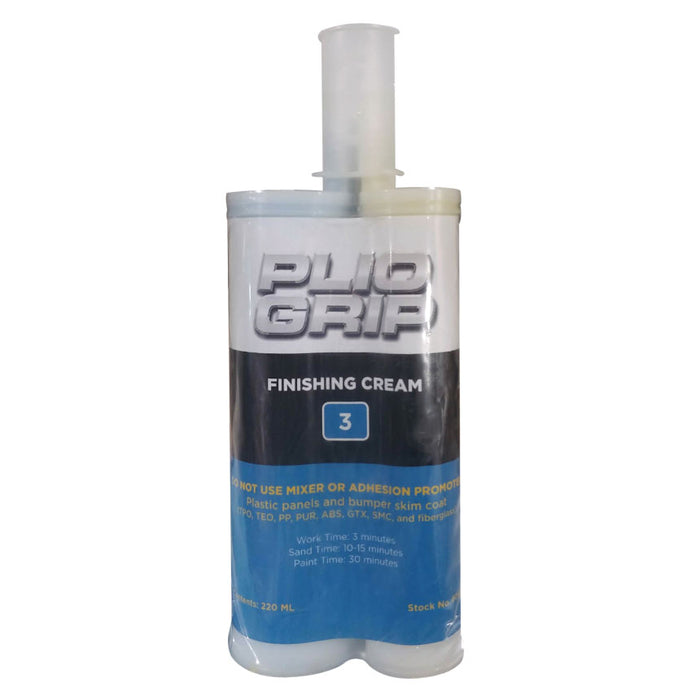 PLIOGRIP® 8003 Plastic Repair Finishing Cream, 220 mL Cartridge, Blue (Part A), Yelloe (Part B)