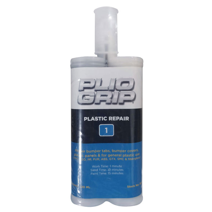 PLIOGRIP® Plastic Repair 1 8049 Plastic Repair, 220 mL Cartridge, Beige (Part A), Black (Part B)