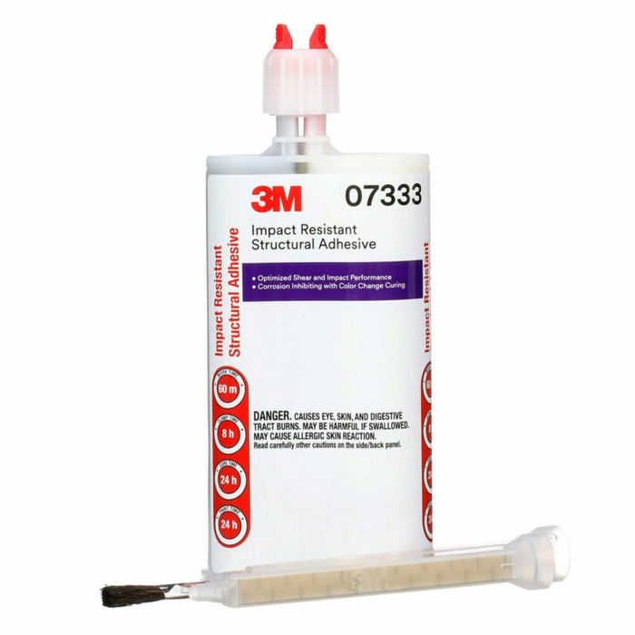 3M™ 07333 Impact Resistance Structural Adhesive, 200 mL Cartridge, Liquid, Silver Grey, 1.138