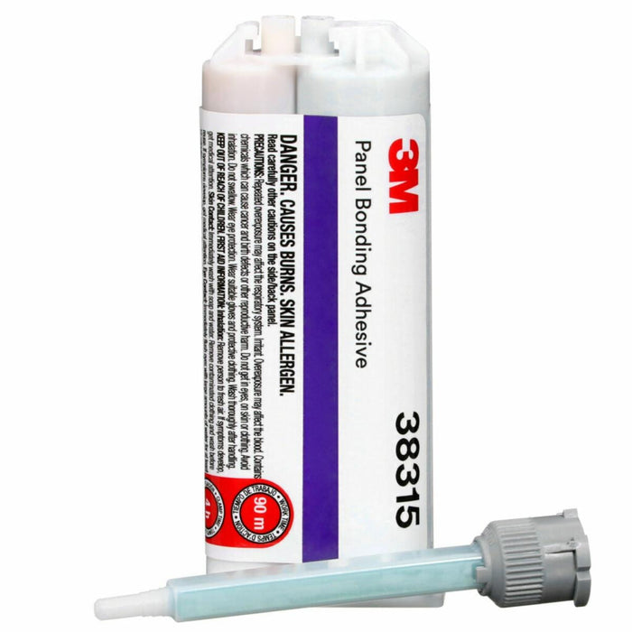 3M™ 38315 2-Part Panel Bonding Adhesive, 50 mL Duo Syringe Cartridge, Viscous, Amber/Black, 24 hr Curing