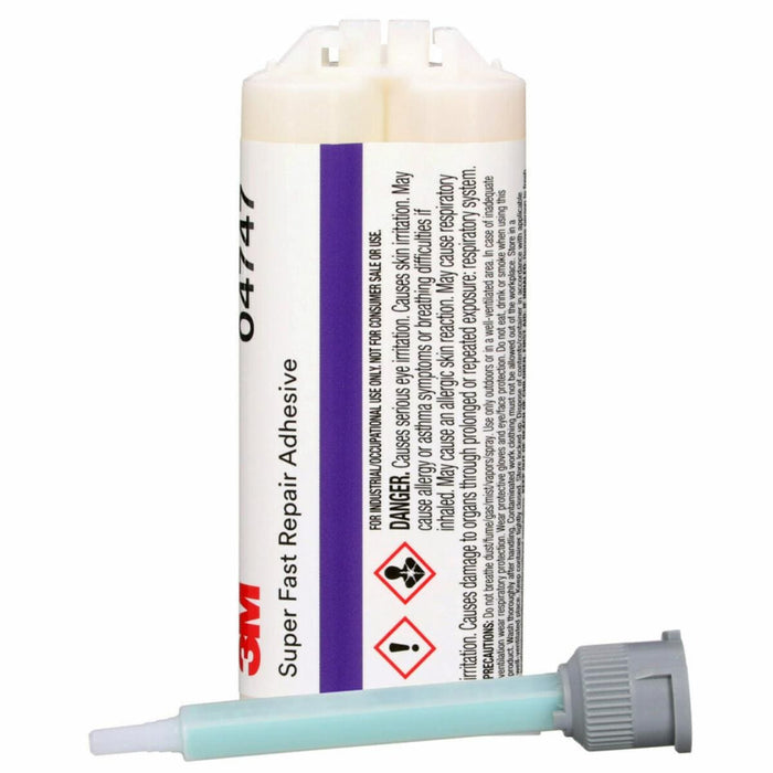 3M™ Duramix™ 4747 Super Fast Plastic Repair Adhesive, 47.3 mL Cartridge, Liquid, Amber, 1.1