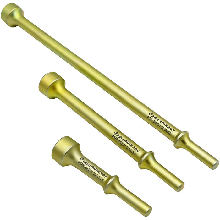 Astro Pneumatic Tool Company 3pc Heavy Duty THOR Air Hammer Bit Set .401 Shank