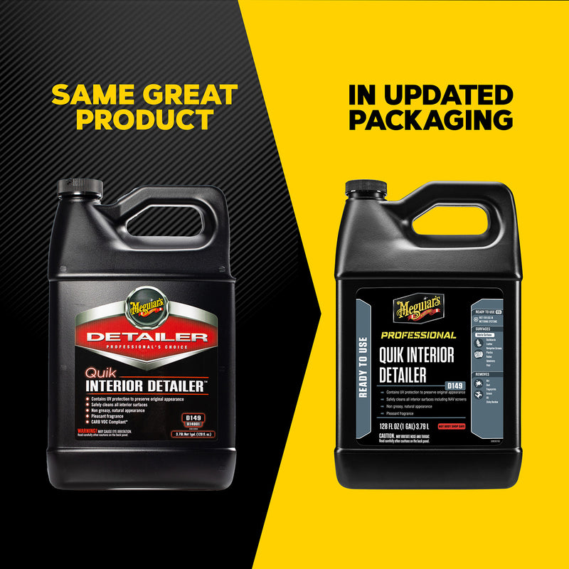 Meguiar's Quik Interior Detailer D14901 Cleaner, 1 gal Can, Clear, Liquid — view 3