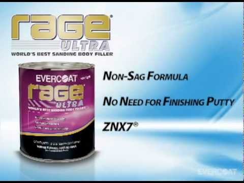 Evercoat Rage Ultra XTRA Premium Body Filler 144 1 gal Yellow Liquid — view 2