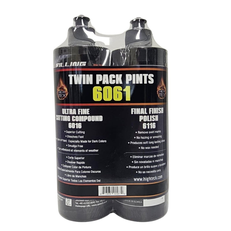 6061 Ultra Fine Cut Compound and Final Finish Polish Combo Pack - 1 Pint Each