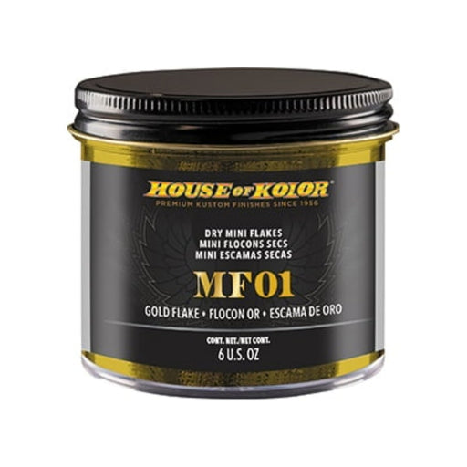 House of Kolor OF KOLOR MF01-C01 MF Series Dry Flake, 6 oz Can, Gold, 1/256th Rectangle