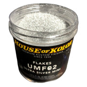 House of Kolor OF KOLOR UMF02-B01 UMF Series Dry Flake, 3 oz Can, Ultra Silver, 1/500th Square — view 4