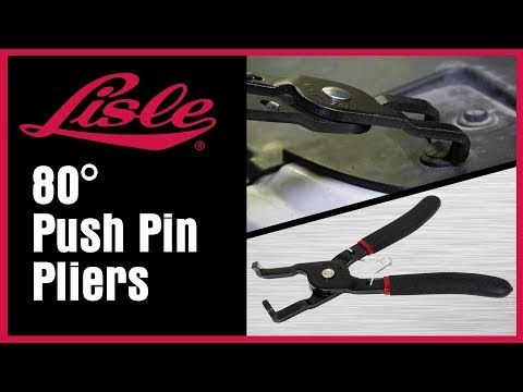 LISLE SPECIALTY TOOLS Push Pin Pliers, 80 Degree — view 2