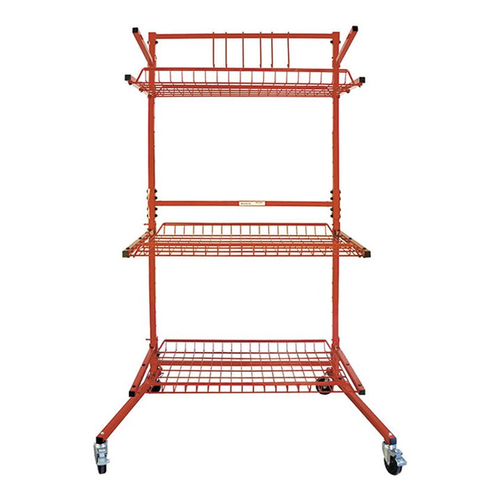 Innovative Tools SSPC-B Parts Cart B Mobile Storage Rack, 41 to 51 in L x 31 in W x 73 in H, Powder-