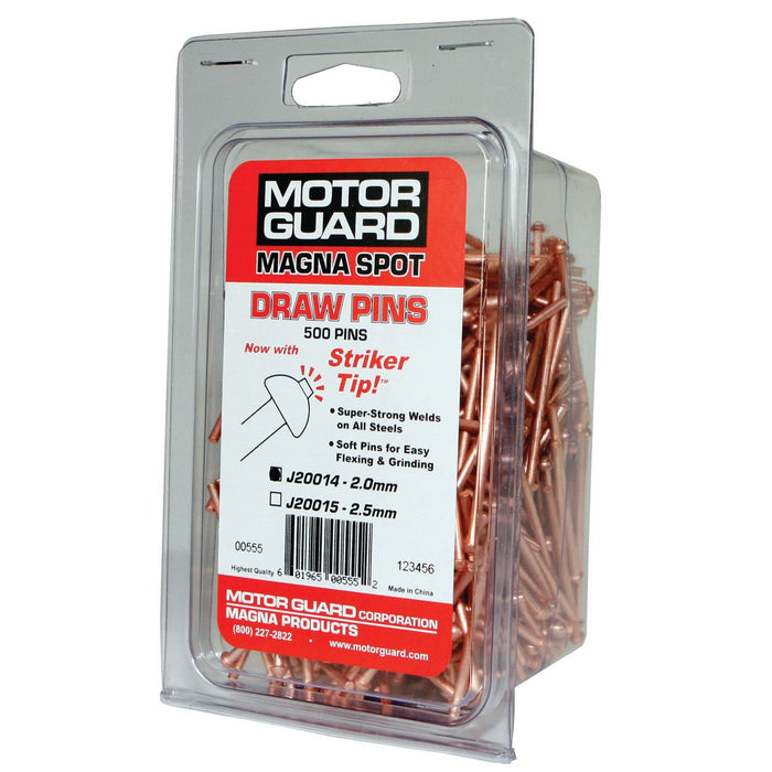 Motor Guard GUARD J20014 Draw Pin, 2 mm Dia, Steel, Copper-Coat