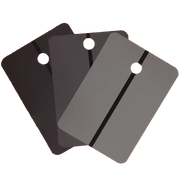 CTW International Metal Spray Samples - Black Stripe on LIGHT GRAY, 25 pcs per box