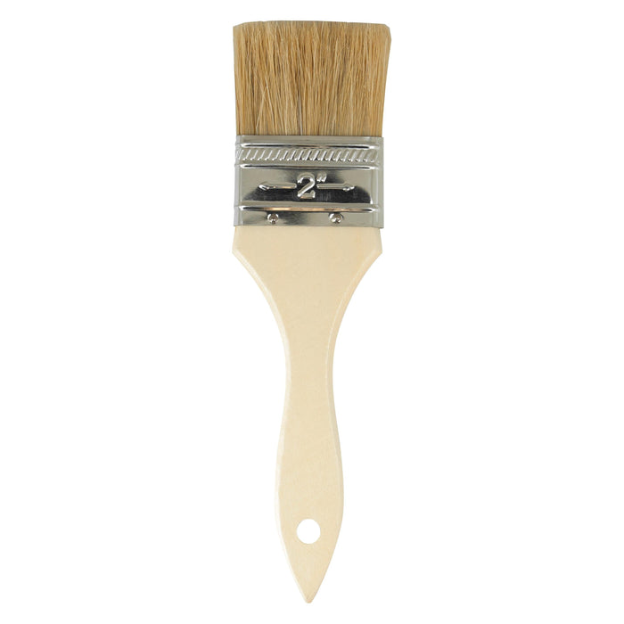 AES Industries Paint Brush, 2 In W Brush, Hog Bristle, Wood Handle — view 2