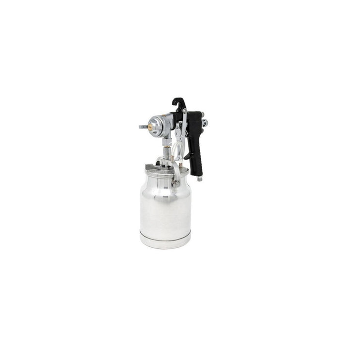 AES Industries™ 102 Professional Siphon Feed Spray Gun with Cup, 2 mm, 1 qt Cup, 45 to 50 psi, Black