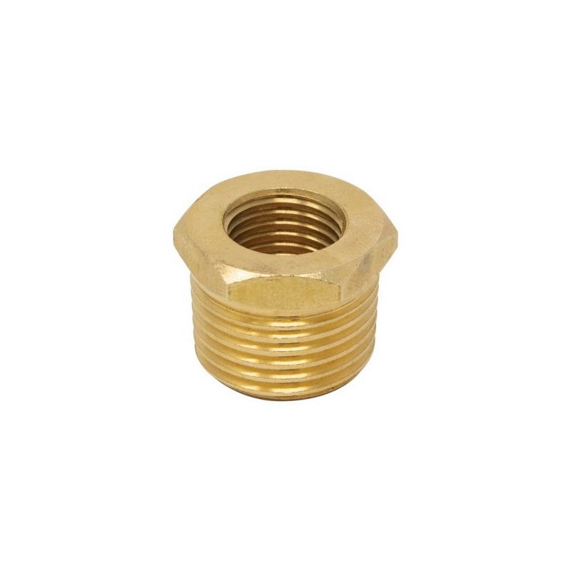 110-8 Pipe Bushing, 1/2 x 1/4 in MNPT, Brass