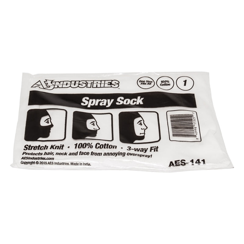 AES Industries Industries 141 Spray Sock, Universal, Cotton — White — view 2