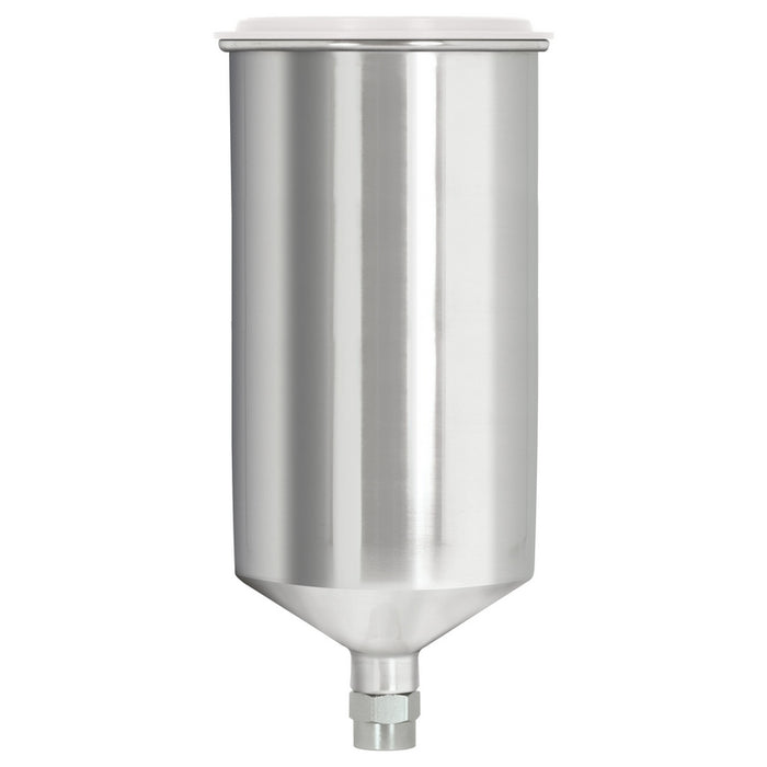 AES Industries Industries 153 Spray Cup, 1 L, Aluminum, Polished, For All Standard Gravity Feed Spra