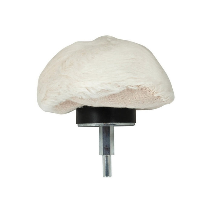 AES Industries Industries 162-4P Mushroom Buff, 4 in Overall Dia, White